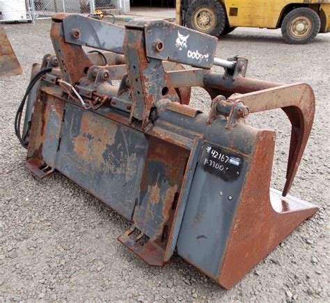 used skid steer grapple buckets|bobcat grapple bucket craigslist.